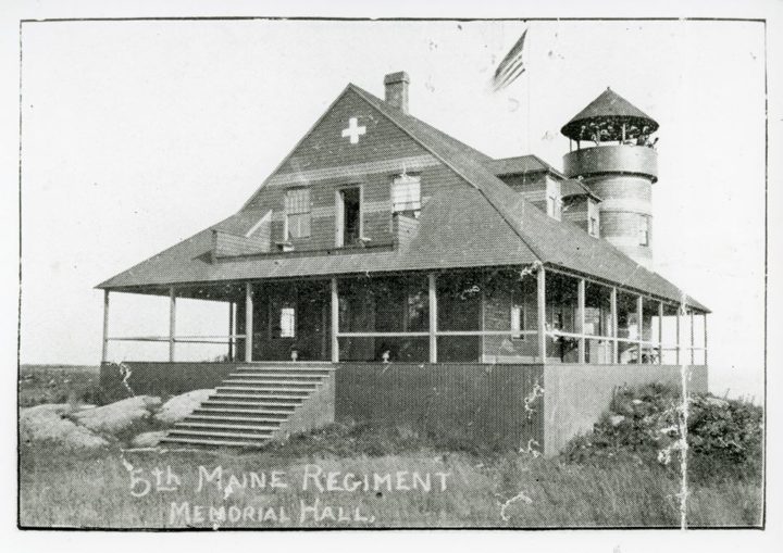 View of the Fifth Maine Regiment building shortly after its construction in 1888