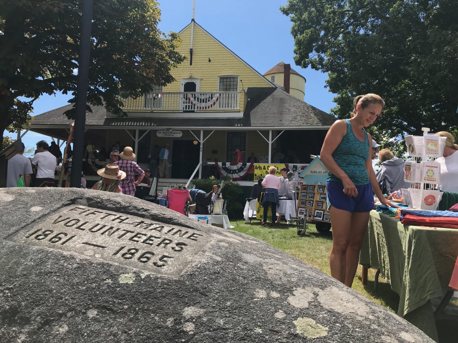 Art on the Porch at the Fifth Maine Museum on Peaks Island