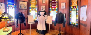 Civil War Clothing exhibit at the Fifth Maine Museum